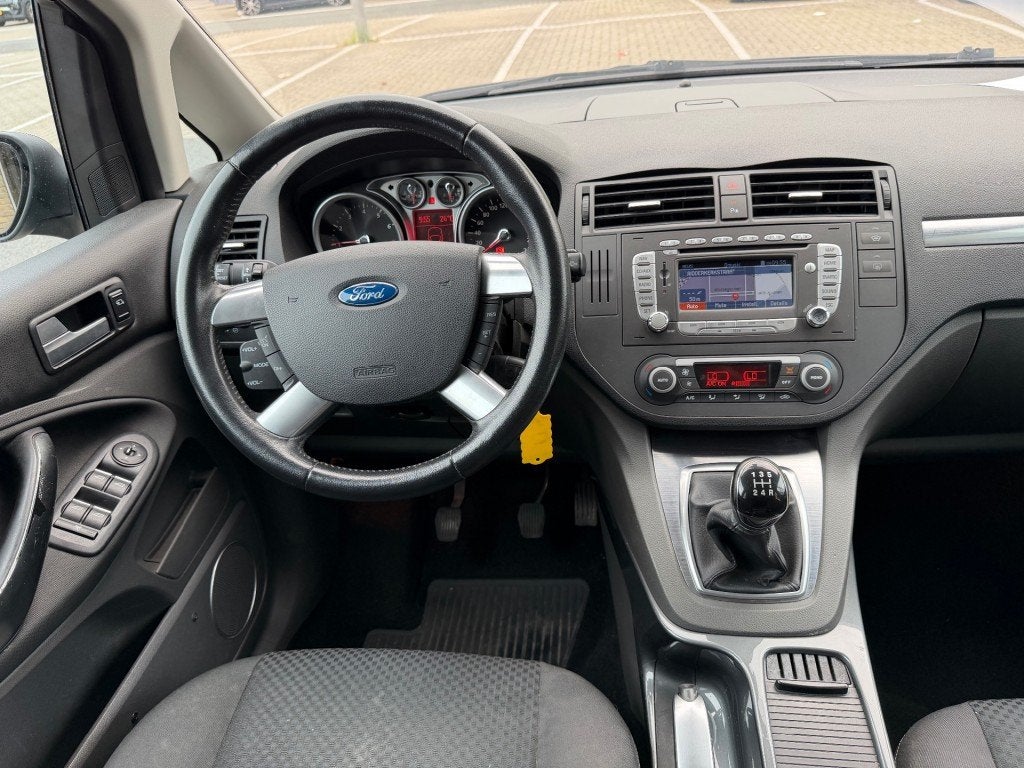 Ford C-MAX 1.8-16V Titanium Flexifuel CLIMA NAVI NAP APK 11-, Auto's, 125 pk, Gebruikt, 4 cilinders, Zwart
