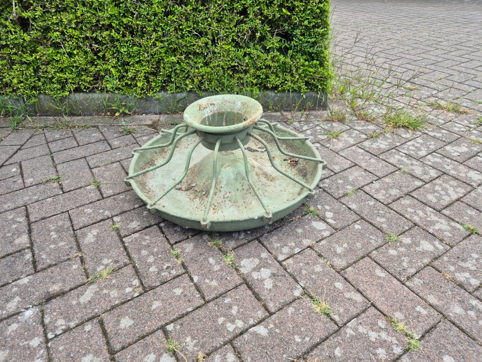 bak voor kippenvoer, Ophalen, Gebruikt, Drinken en Voederen