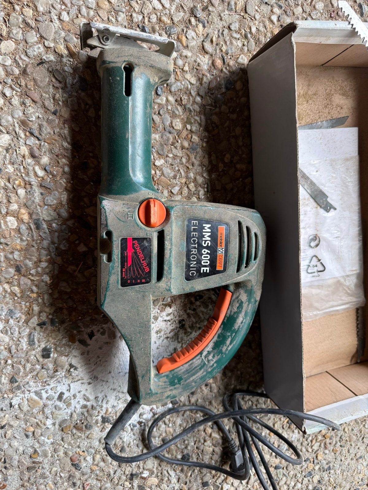 Meister Craft MMS 600 E Reciprozaag - 600W, Doe-het-zelf en Verbouw, Ophalen, Gebruikt, 600 tot 1200 watt, 30 tot 70 mm