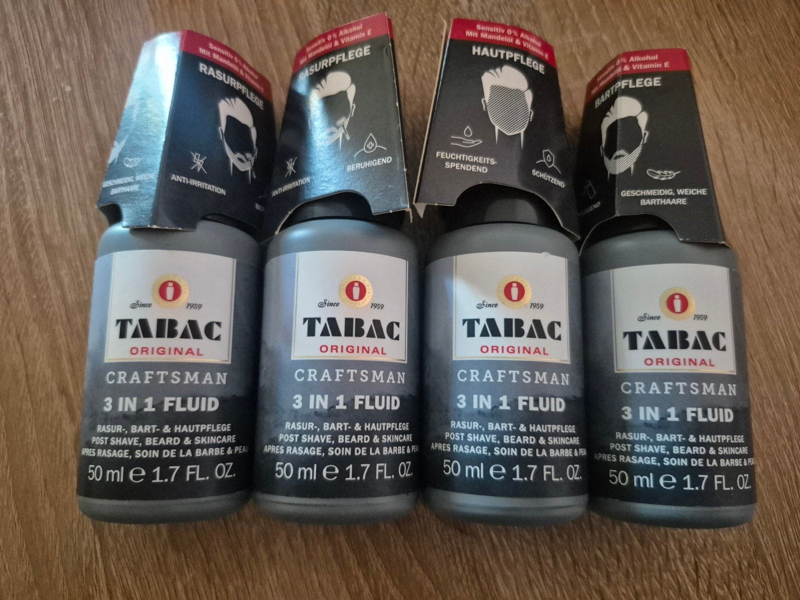 4x Tabac Original Craftsman 3-in-1 Fluid 50ml, Ophalen of Verzenden, Nieuw, Overige typen