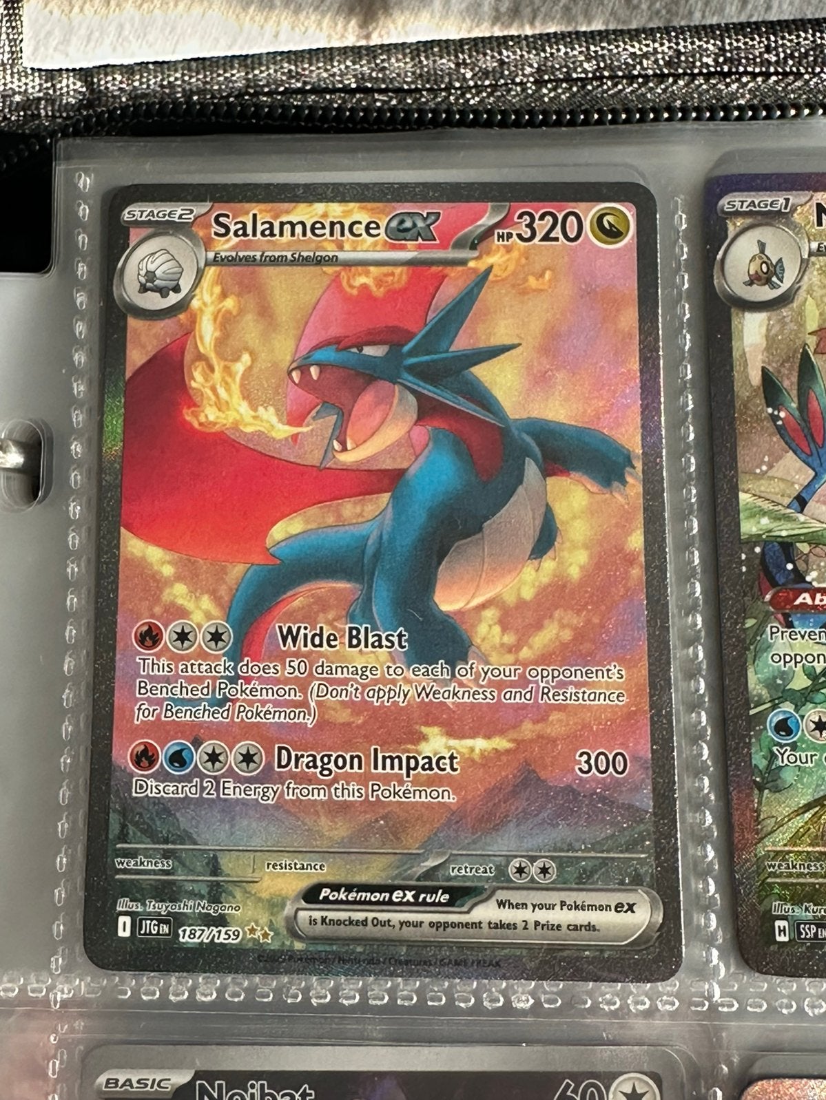 Salamence EX 187/159 Journey Together, Ophalen of Verzenden, Nieuw, Losse kaart