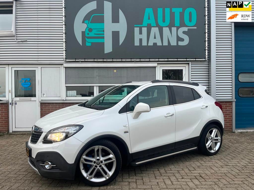 Opel Mokka 1.4 T Cosmo | OPC Line | leder | trekhaak, Auto's, Opel, Voorwielaandrijving, Euro 5, Gebruikt, Zwart