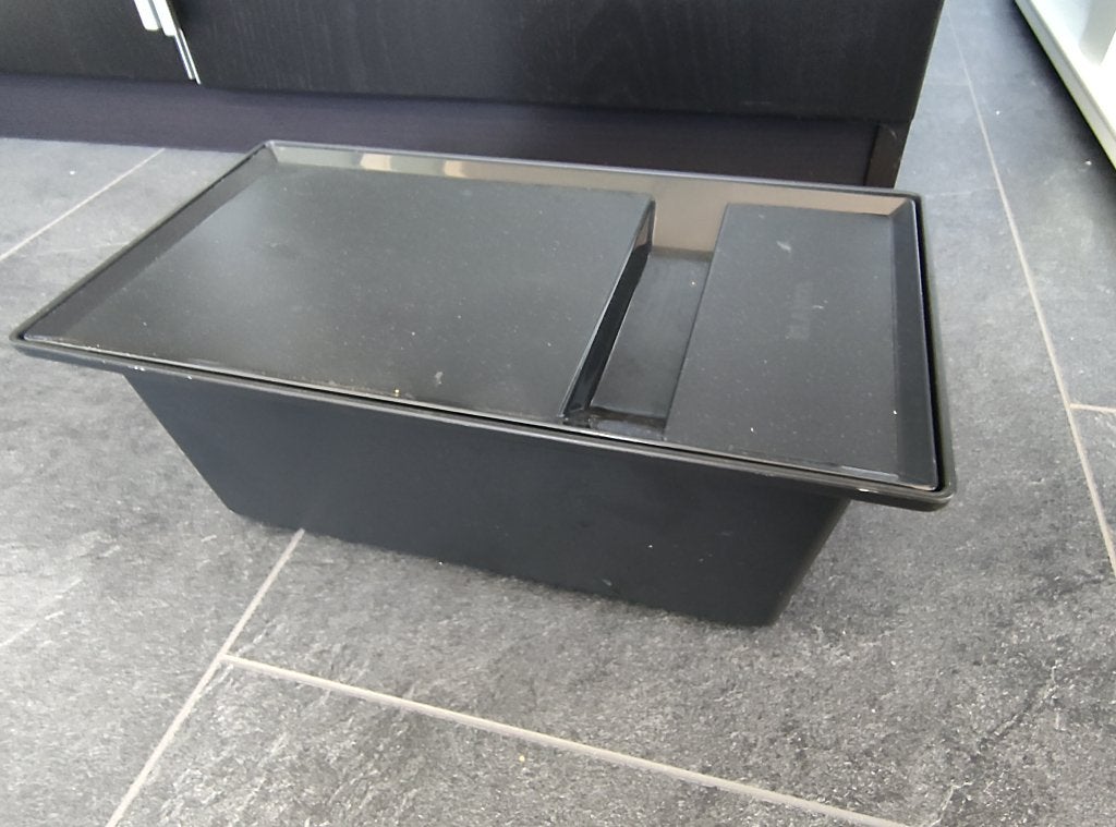Blanco sorteerbakje 235845 zwart met deksel, Kunststof, Nieuw, Ophalen of Verzenden, Voorraadpot