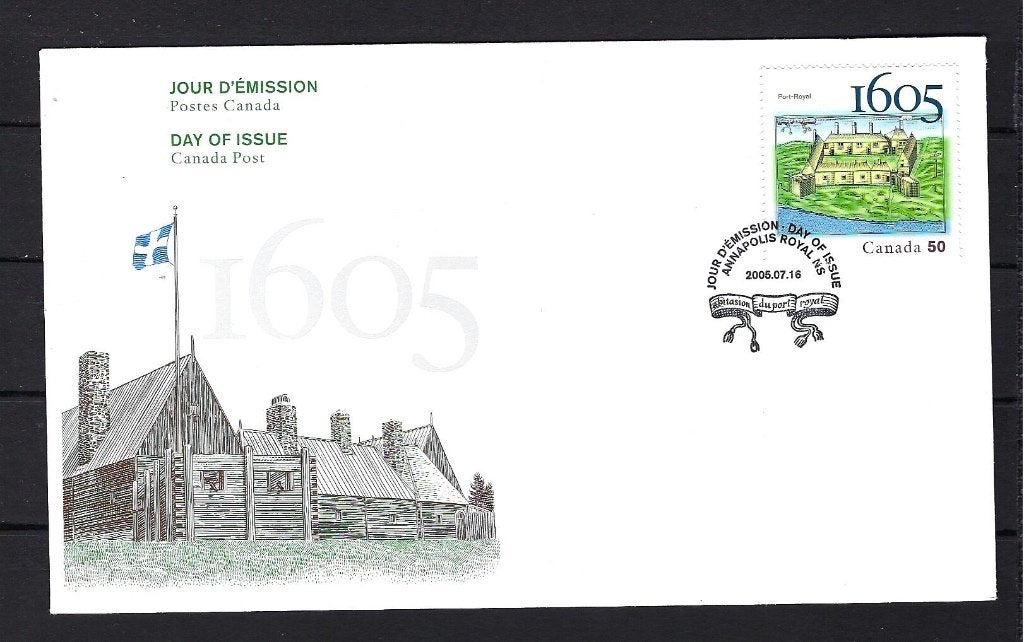 Canada FDC 2287  16-7-2005 ( Port Royal), Ophalen of Verzenden, Onbeschreven, Rest van de wereld