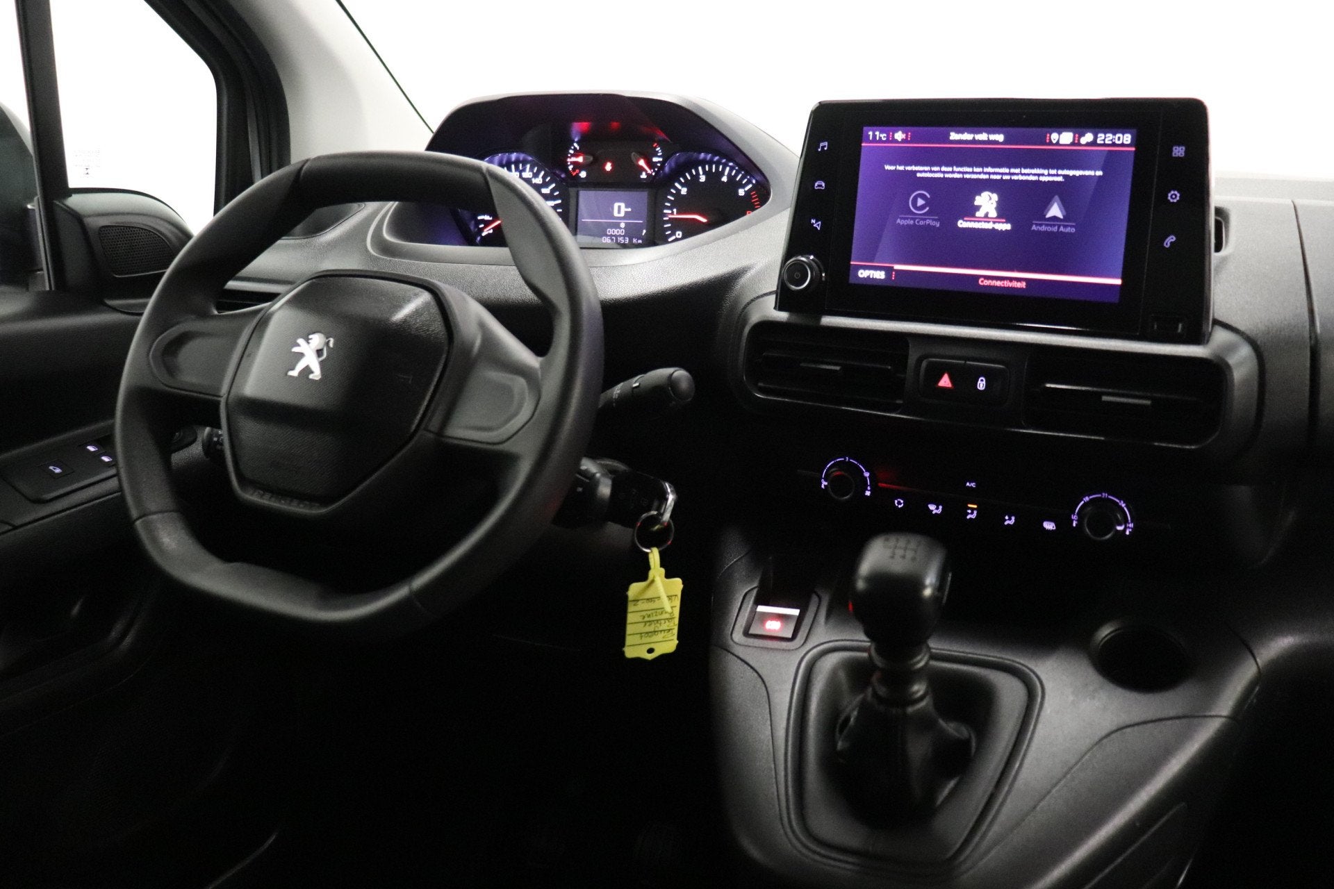 Peugeot Partner 1.2 110PK Benzine - Airco - Navi - Cruise -, Voorwielaandrijving, Stof, Gebruikt, 1199 cc