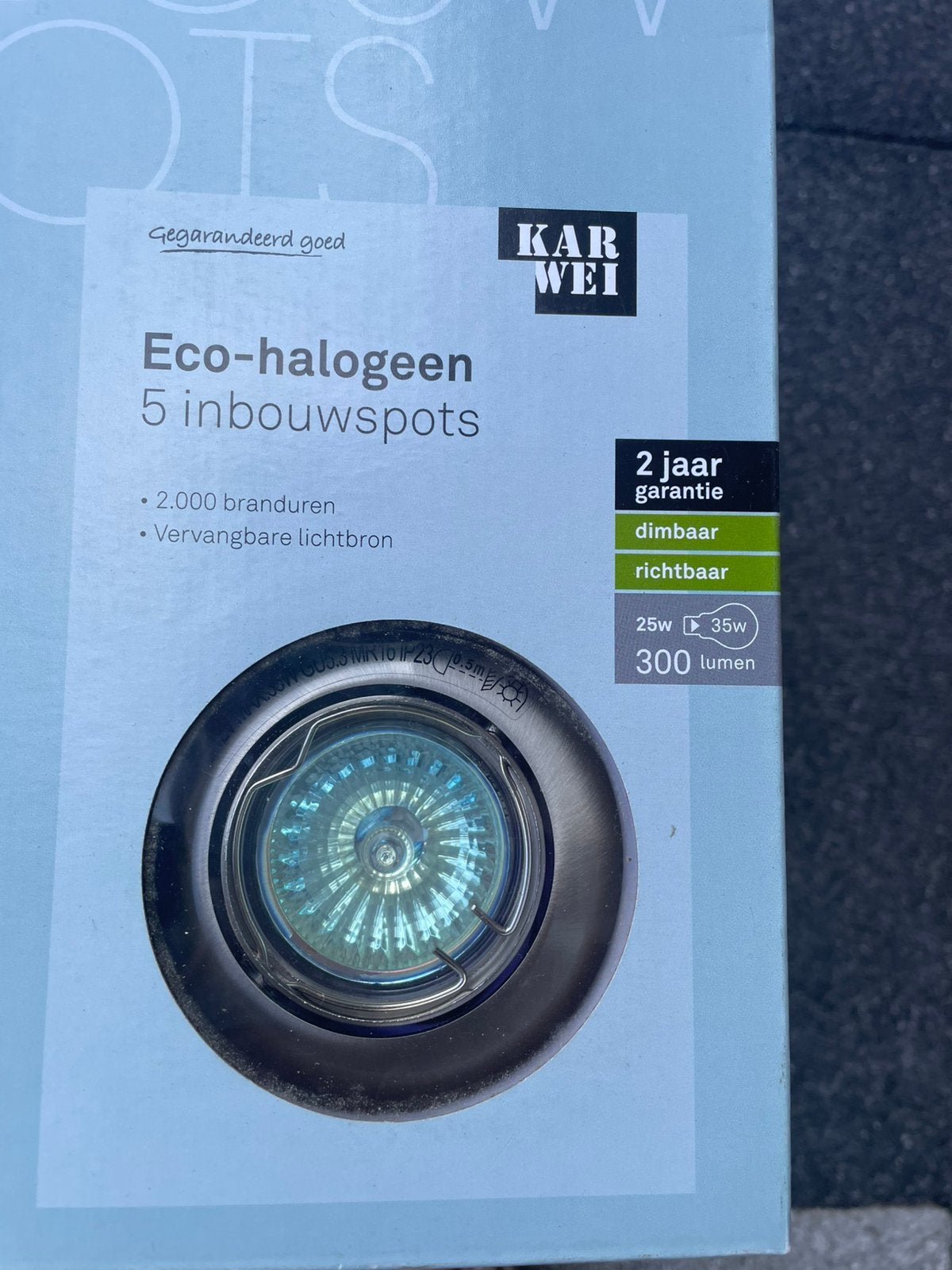 Eco-halogeen inbouwspots, Huis en Inrichting, Lampen | Spots, Ophalen, Zo goed als nieuw