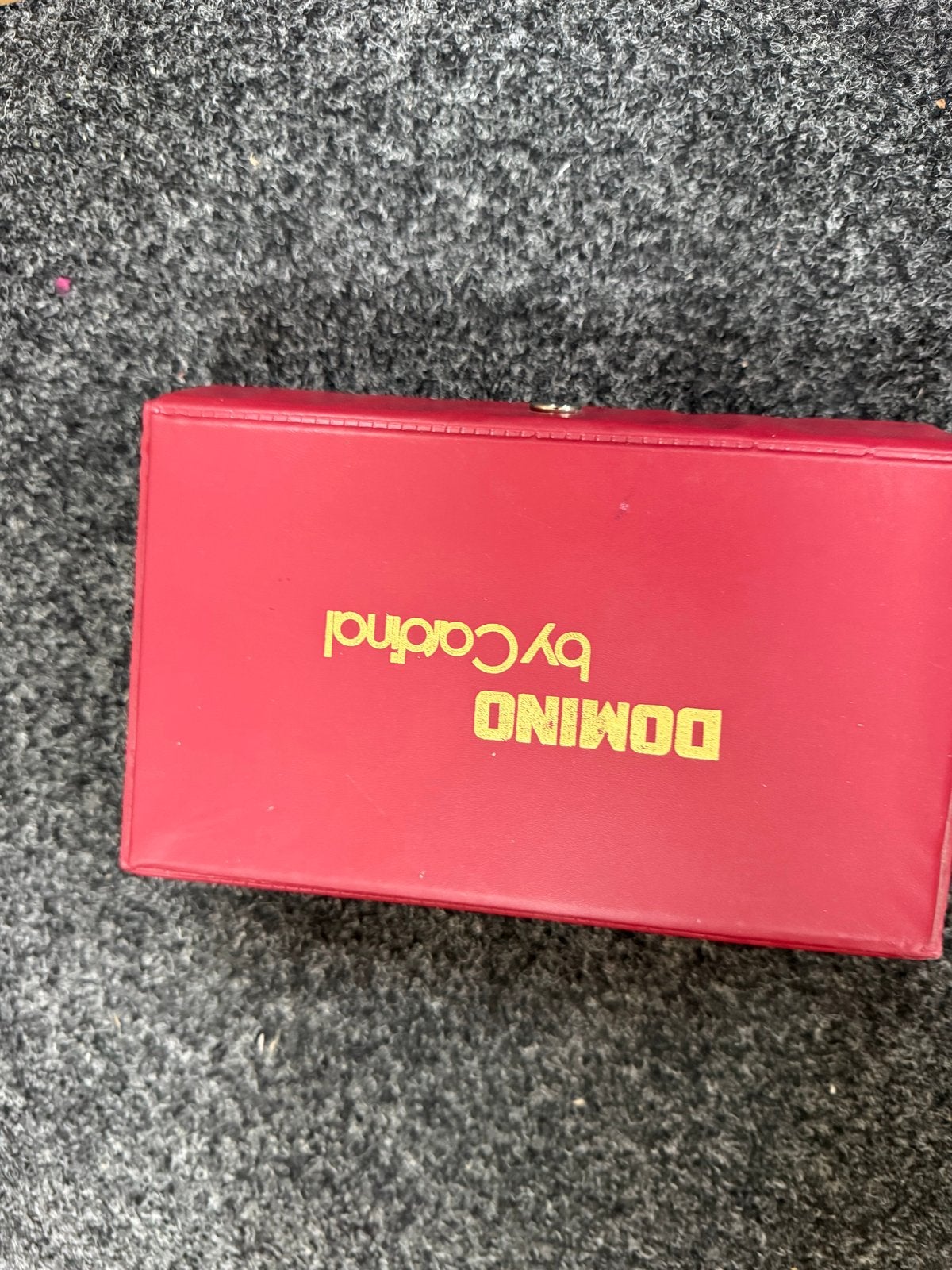 Domino by Cardinal in rode etui, Een of twee spelers, Ophalen of Verzenden, Gebruikt, Reisspel