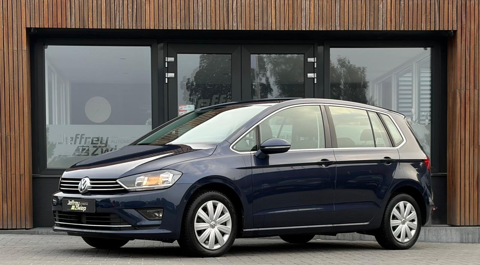 Volkswagen Golf Sportsvan 1.4 TSI Highline automaat. alcanta, Auto's, Gebruikt, Blauw, Alcantara, Golf Sportsvan