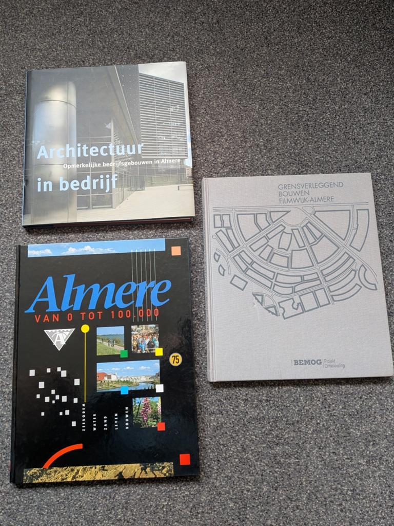3 boeken, geschiedenis Almere, Boeken, Geschiedenis | Stad en Regio, Ophalen of Verzenden