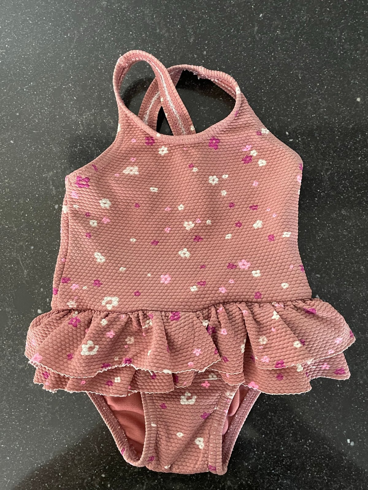 Hema Badpakje met Bloemetjes Maat 62/68, Kinderen en Baby's, Maat 62, Meisje, Badpak, Ophalen of Verzenden
