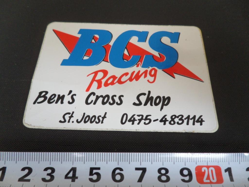 sticker St. Joost BCS Ben's Cross Shop  Racing 0475-483114, Ophalen, Zo goed als nieuw