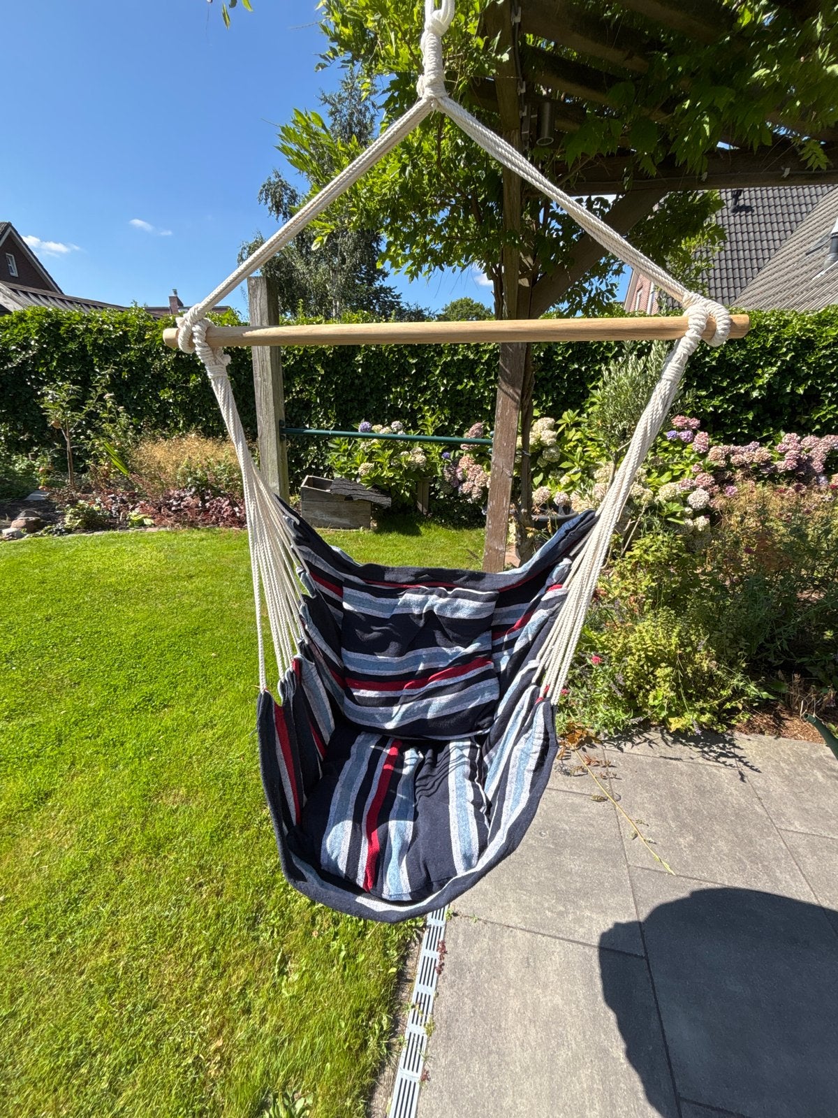 Nieuwe hangstoel met 2 bijpassende kussens, Binnen, Opvouwbaar, Nieuw, Ophalen of Verzenden
