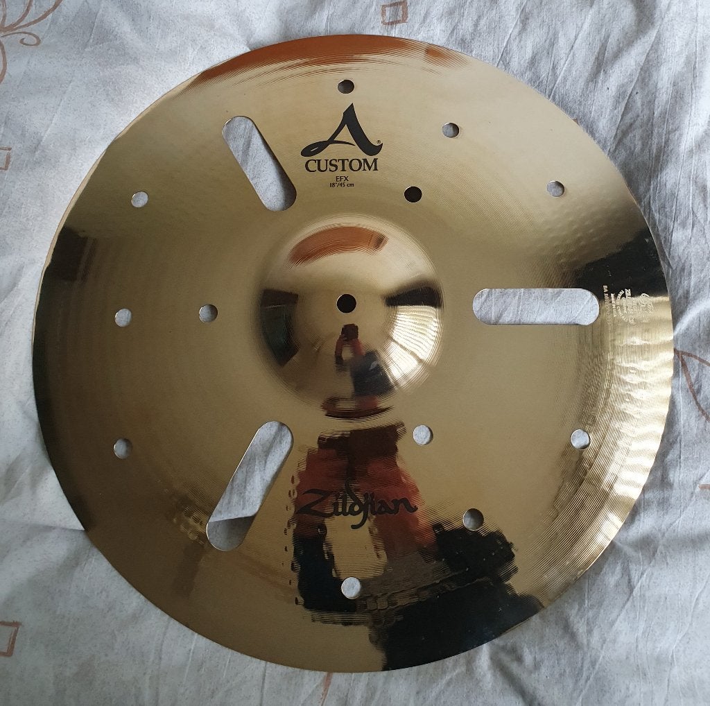 Zildjian A Custom EFX 18", Meinl Raker hihats 14"., Ophalen of Verzenden, Nieuw, Overige soorten