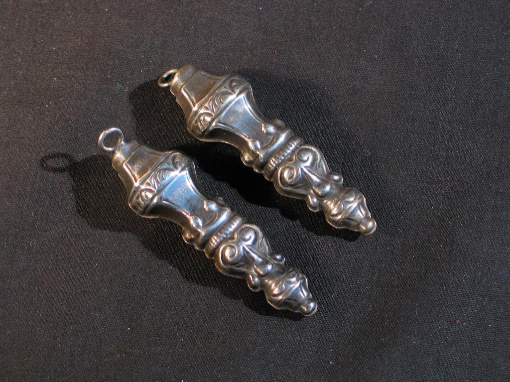 Stel breidoppen antiek zilver 19e eeuw. 1586, Ophalen of Verzenden, Zilver