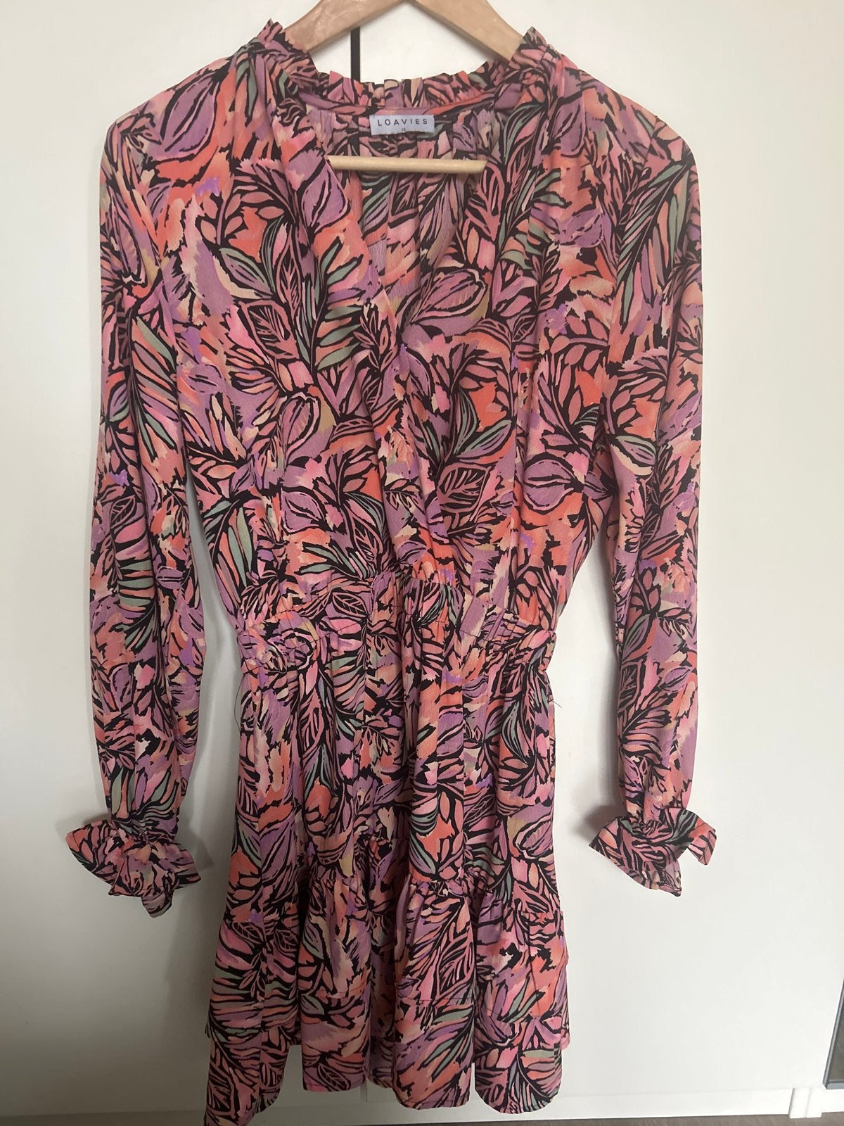 Loavies jurk met bloemenprint - Maat XS, Meerkleurig, Ophalen of Verzenden, Zo goed als nieuw, Maat 34 (XS) of kleiner