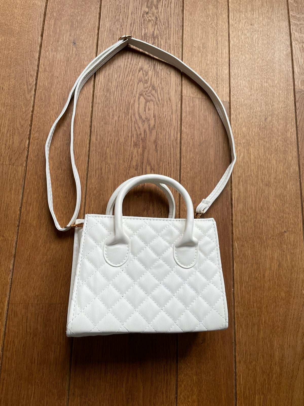 Shein  'Clariva' quilted handtas met muntzakje. Nieuw, Ophalen of Verzenden, Nieuw, Wit, Handtas