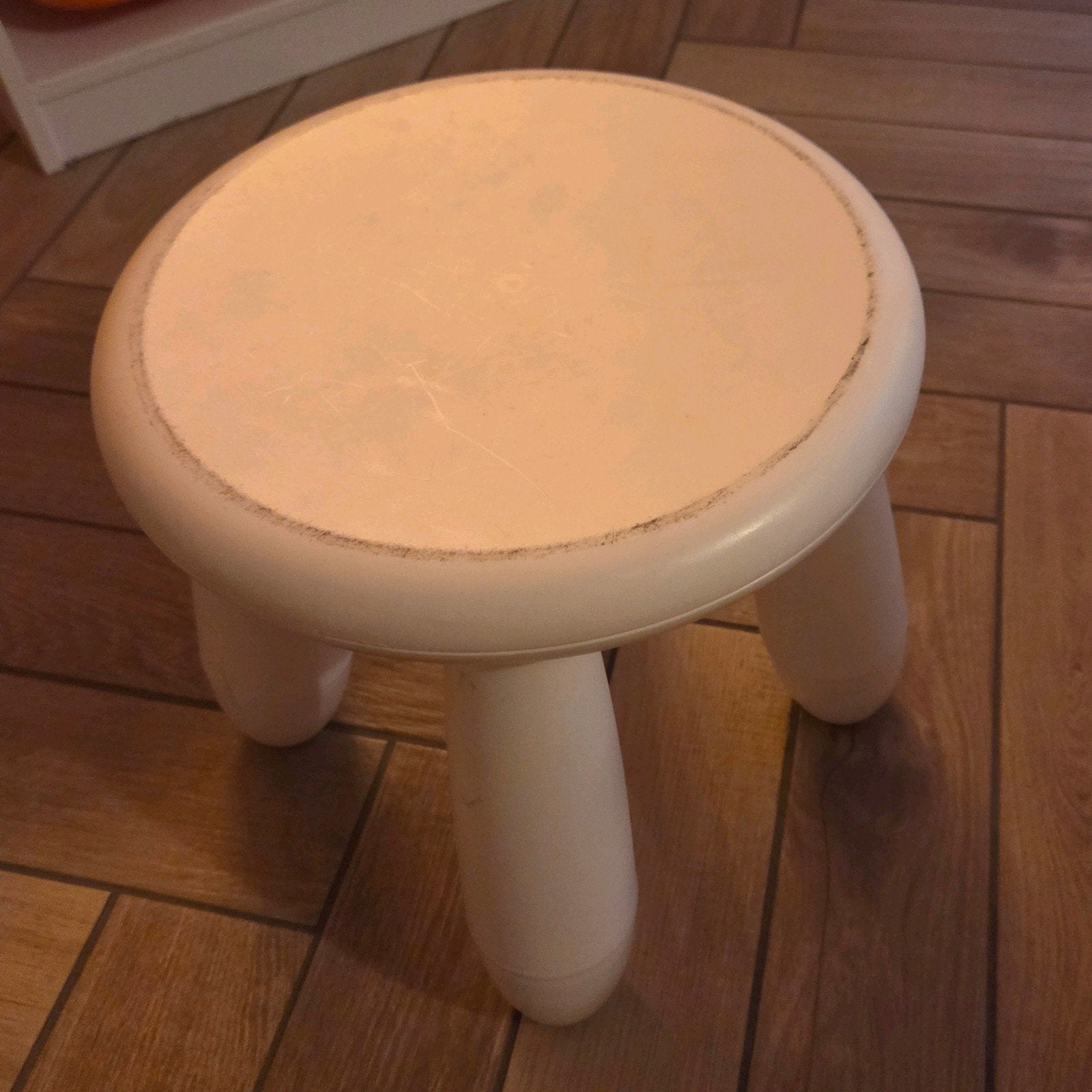 IKEA Witte kunststof krukje voor kinderen, Ophalen, Gebruikt, Kunststof