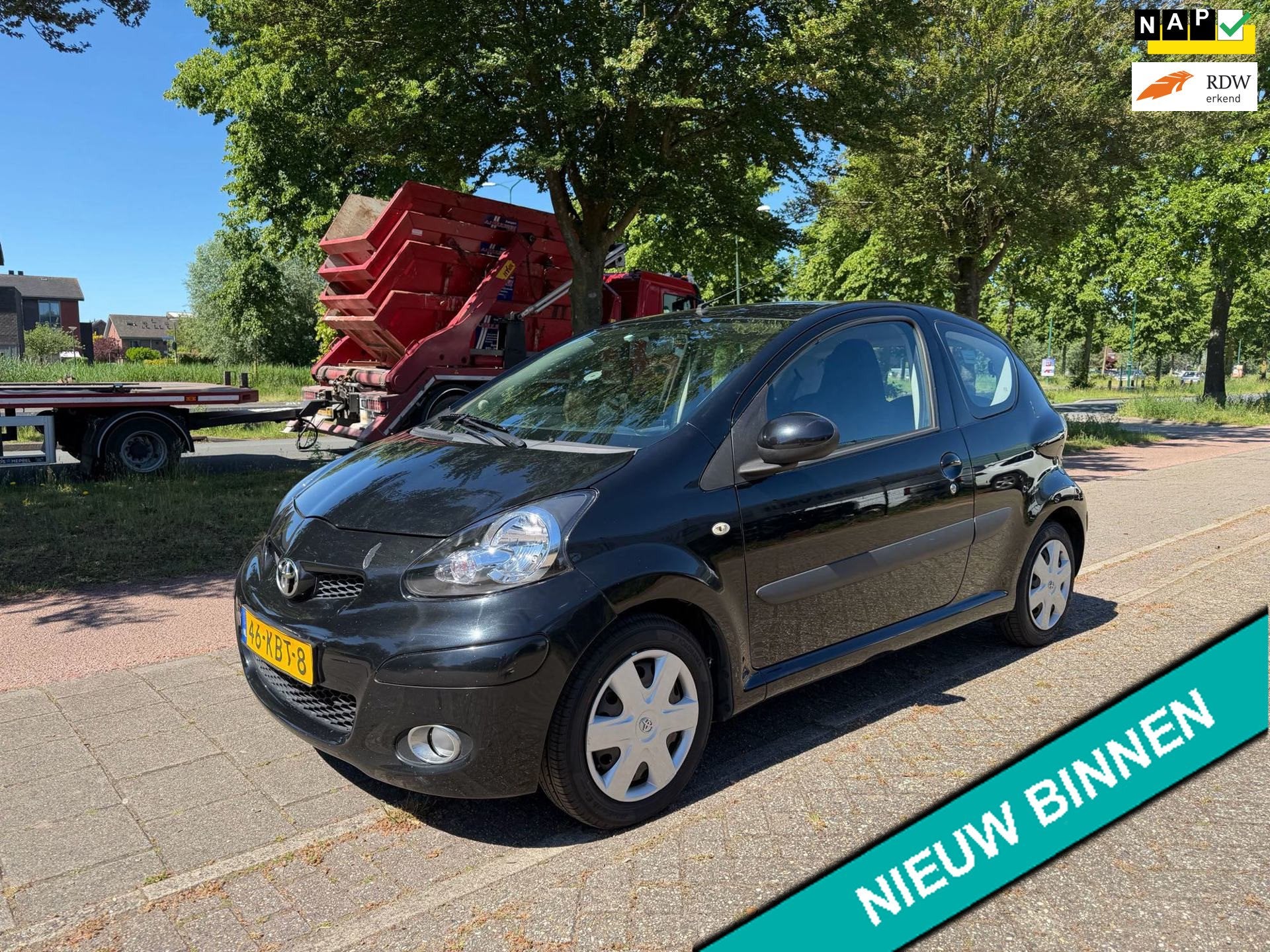 Toyota Aygo 1.0-12V Comfort Automaat 141.000km. Zuinig A-Lab, Stof, Gebruikt, 4 stoelen, Origineel Nederlands