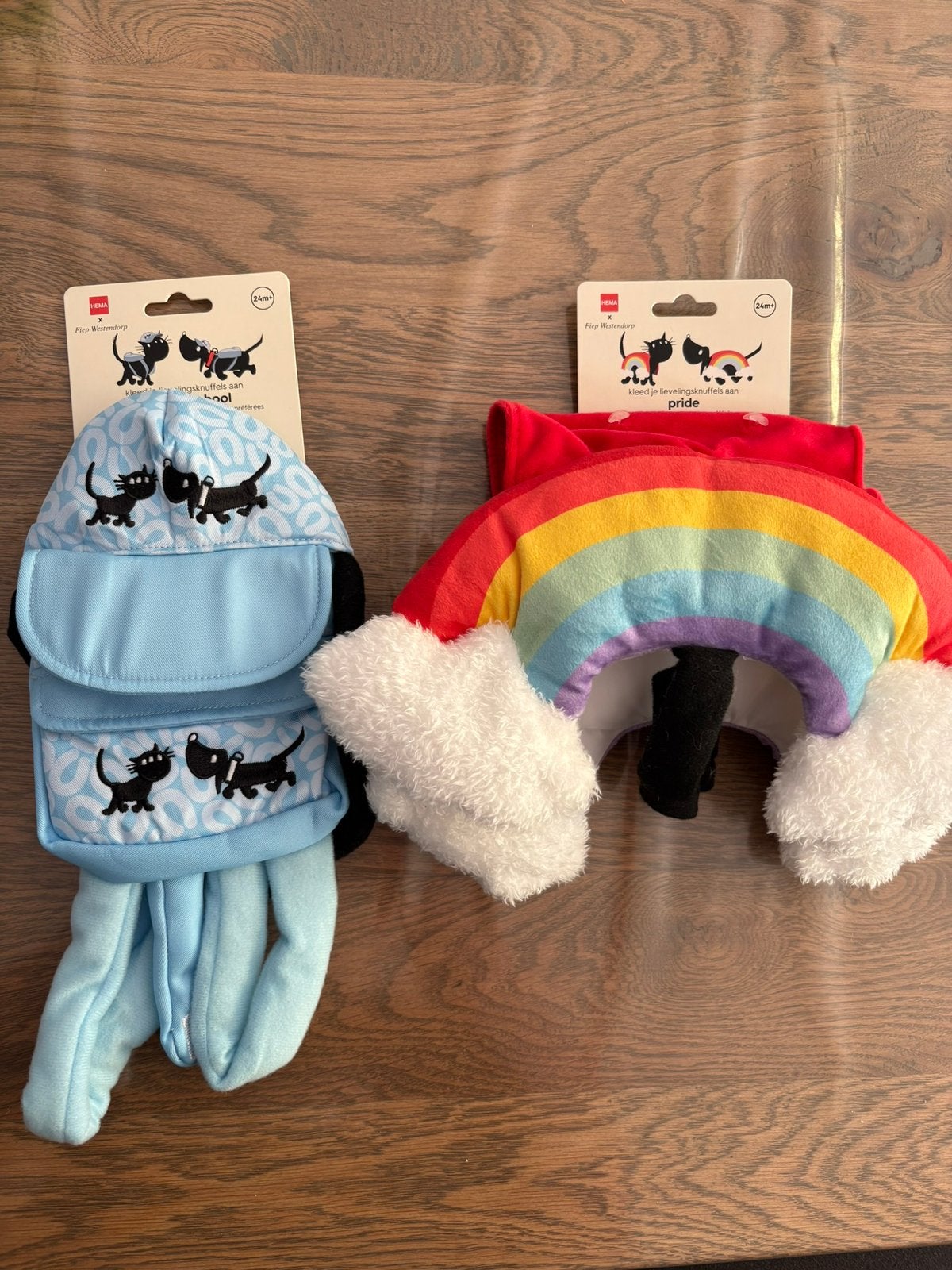 Takkie en Siepie verkleedsetjes Back to school en Pride Hema, Ophalen of Verzenden, Nieuw, Hond