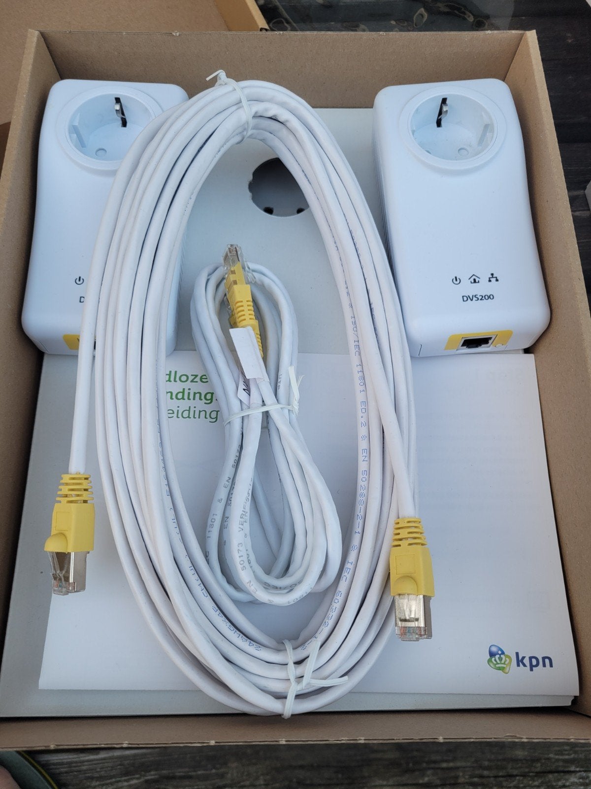 KPN Draadloze Verbindingsset 650 DVS200 Powerline Adapters, Ophalen of Verzenden, Nieuw