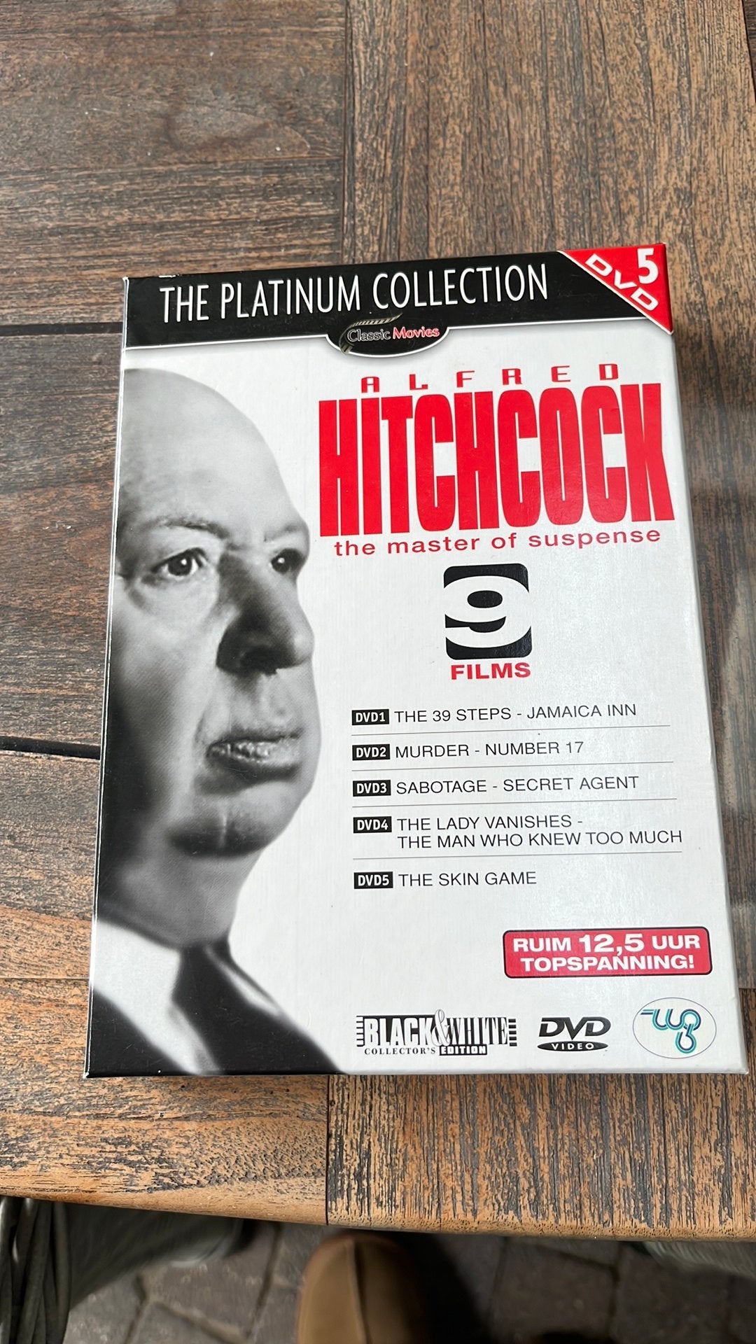 Alfred Hitchcock 5 DVD’s, Alle leeftijden, Ophalen of Verzenden, Zo goed als nieuw, Maffia en Misdaad