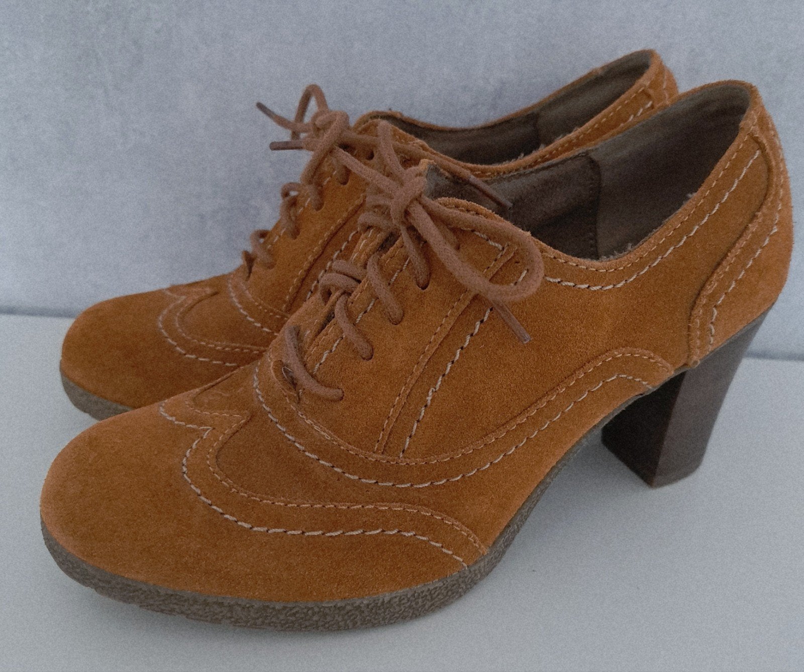 leuke schoen in retrostijl cognac kleur, Overige kleuren, Nieuw, Ophalen of Verzenden, 5th Avenue