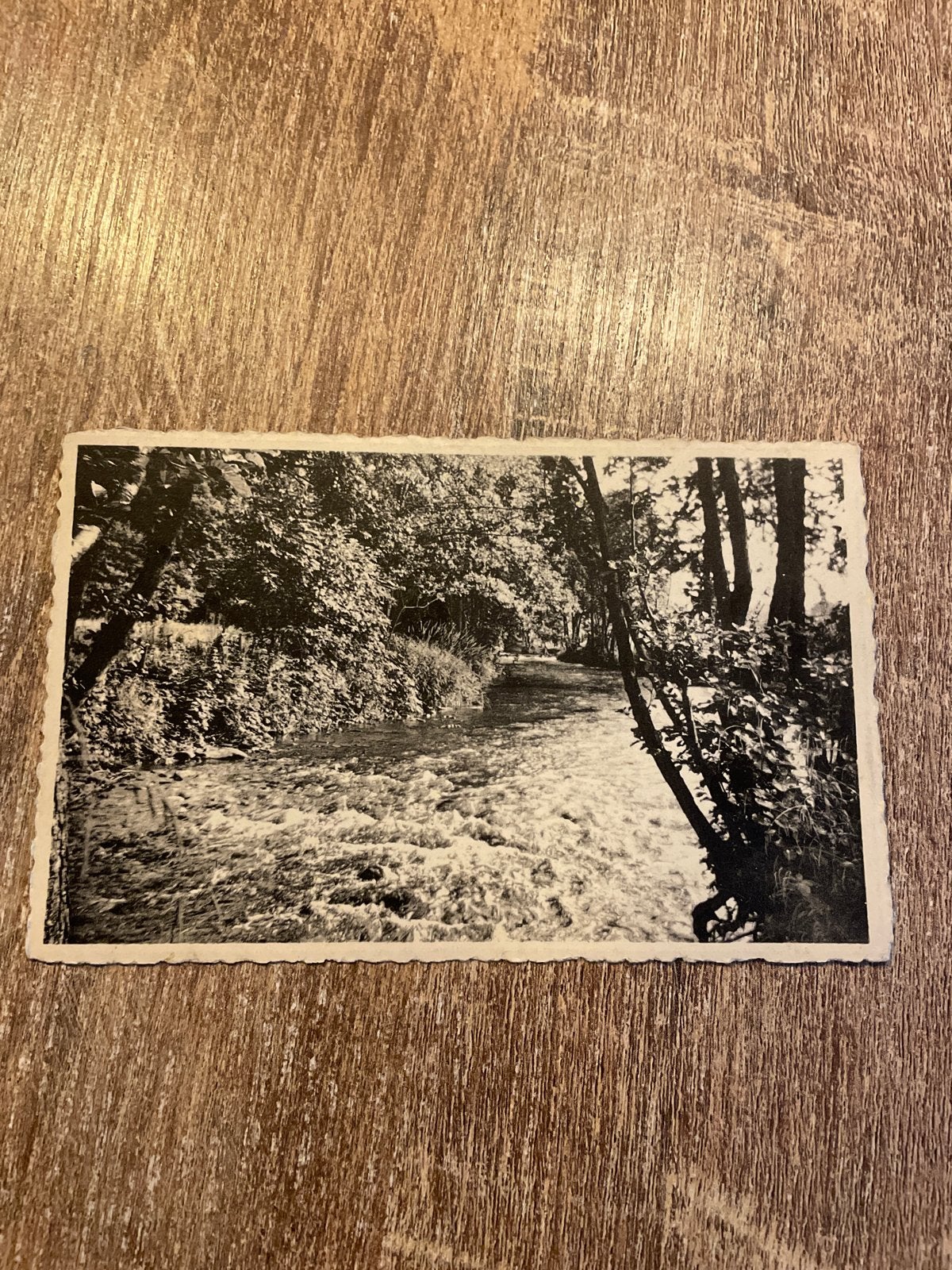 Oude zwart-wit foto van de L'Homme rivier, Grupont, Ophalen of Verzenden, Gelopen, België en Luxemburg