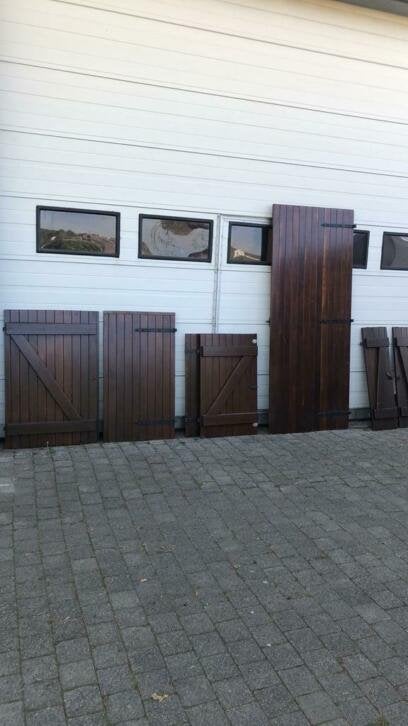 Prachtset massieve hardhouten raamluiken, Doe-het-zelf en Verbouw, Ophalen, La belle porte, Jurgen.hoogenboezem@gmail.com, Overige typen