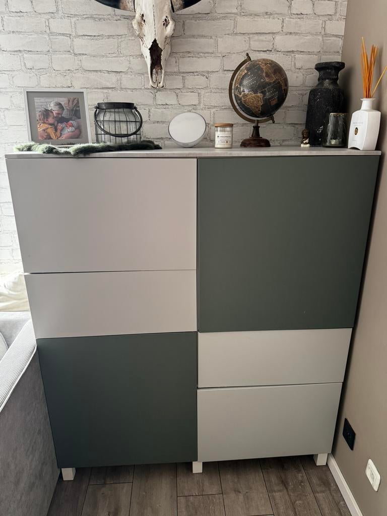 Ikea kast met deurtjes en lades, Ophalen, Gebruikt, 25 tot 50 cm, 100 tot 150 cm