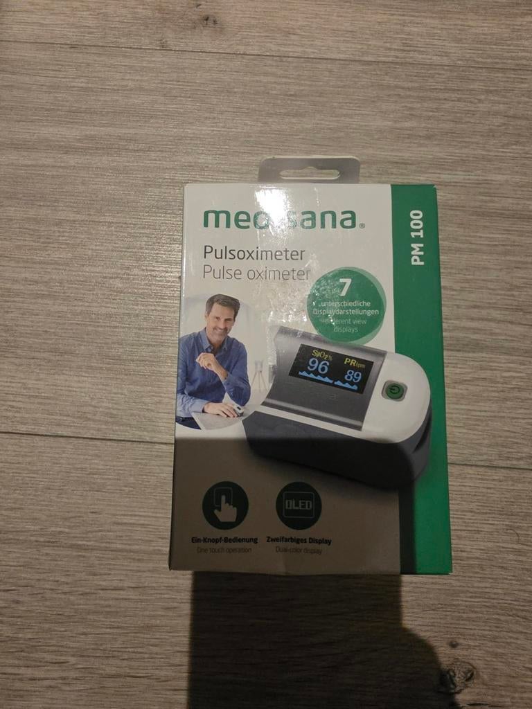 Medisana PM 100 Pulsoximeter - Nieuw in doos, Sport en Fitness, Gezondheidsproducten en Wellness, Ophalen