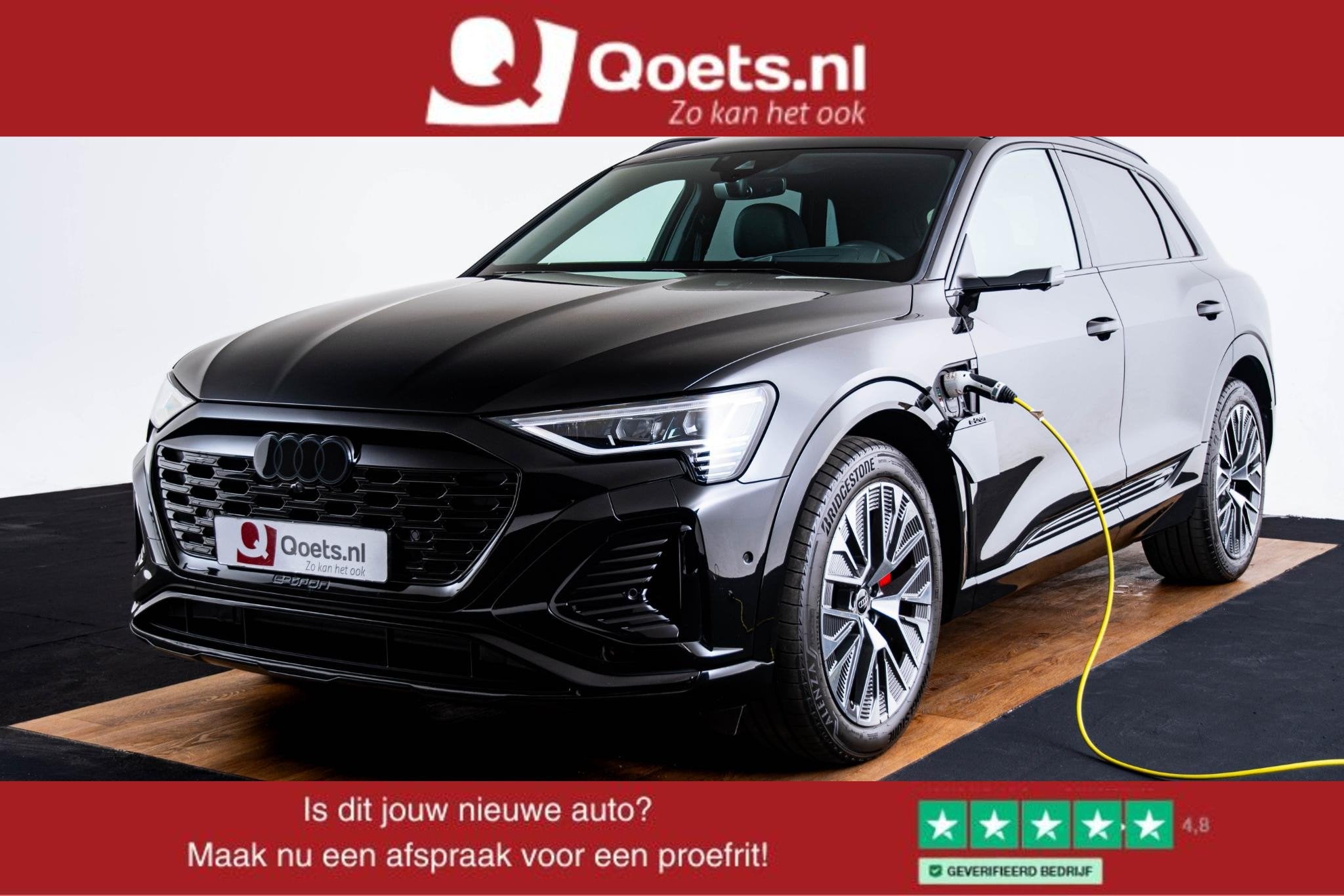 Audi Q8 e-tron 55 quattro S Edition 115 kWh Panoramadak - Ad, Automaat, Huisgarantie, Met garantie (alle), 408 pk