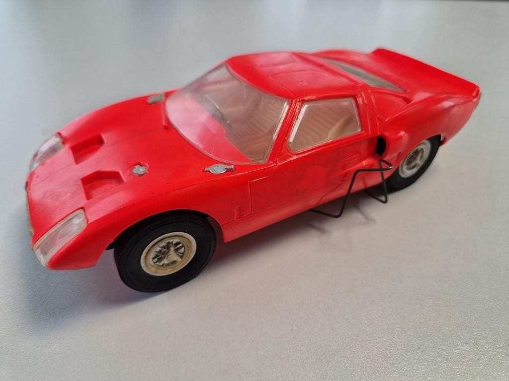 Vintage Cox Ford GT40 Tether Car Jaren 60 Rood Motor Los!, Gebruikt, Cox, Ophalen of Verzenden, Cox