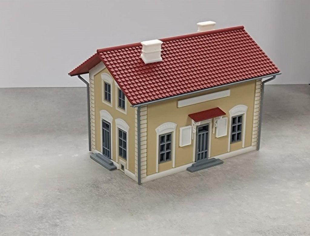 Station Goppingen 3D-geprint Bouwpakket, Overige merken, Gelijkstroom of Wisselstroom, Brug, Tunnel of Gebouw, Nieuw