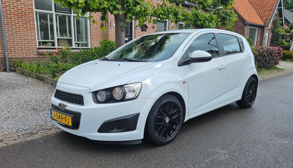 Chevrolet Aveo 1.2 5-DEURS 2011 Wit, Voorwielaandrijving, Stof, 40 €/maand, Aveo
