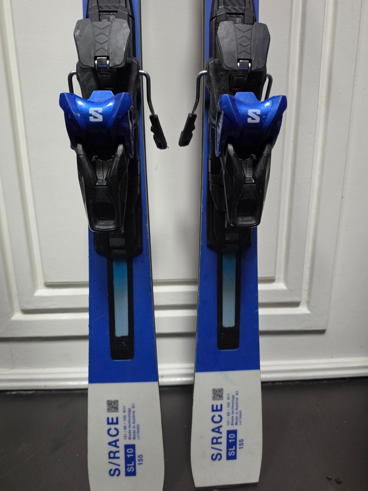 155cm SALOMON S RACE SL 10 GEVORDERD SL  SKI, 140 tot 160 cm, Zo goed als nieuw, Carve, Skiën