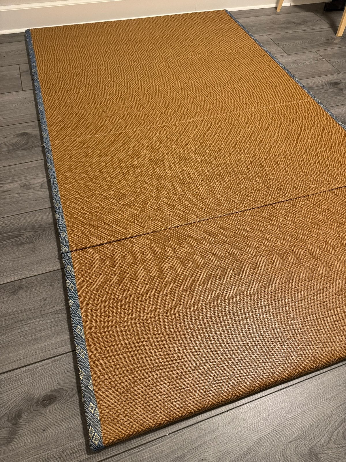 Opvouwbare Japanse Tatami mat 120x200cm, Ophalen, 100 tot 150 cm, Bruin, Zo goed als nieuw