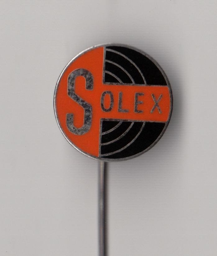 Solex bromfiets emaille logo speldje, Gebruikt, Niet vindbaar, Niet vindbaar, Speldje of Pin