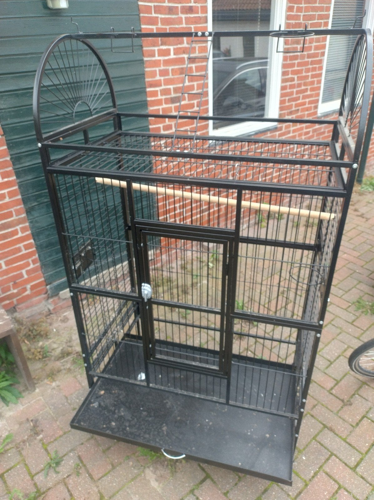 Grote stevige vogelkooi, Ophalen, Zo goed als nieuw, Metaal, Vogelkooi