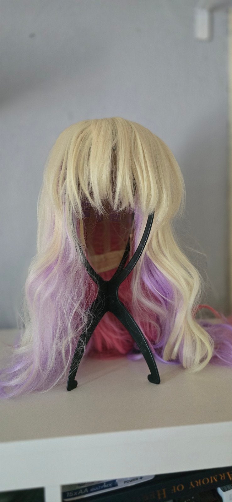 Lush Wigs Cosplay Pruik Blond Roze Lila - Nieuw, Verzenden, Nieuw, Overige typen