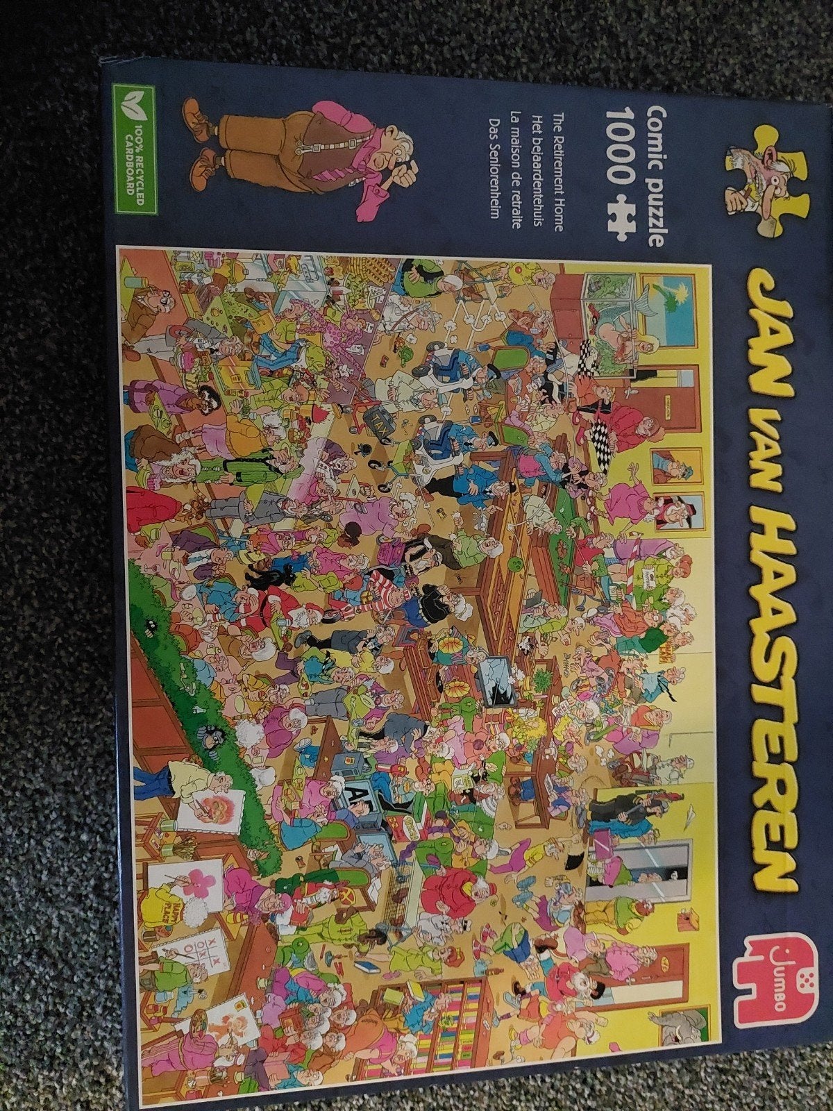 Jan van Haasteren Comic Puzzel - Het Bejaardentehuis, Ophalen, 500 t/m 1500 stukjes, Zo goed als nieuw, Legpuzzel