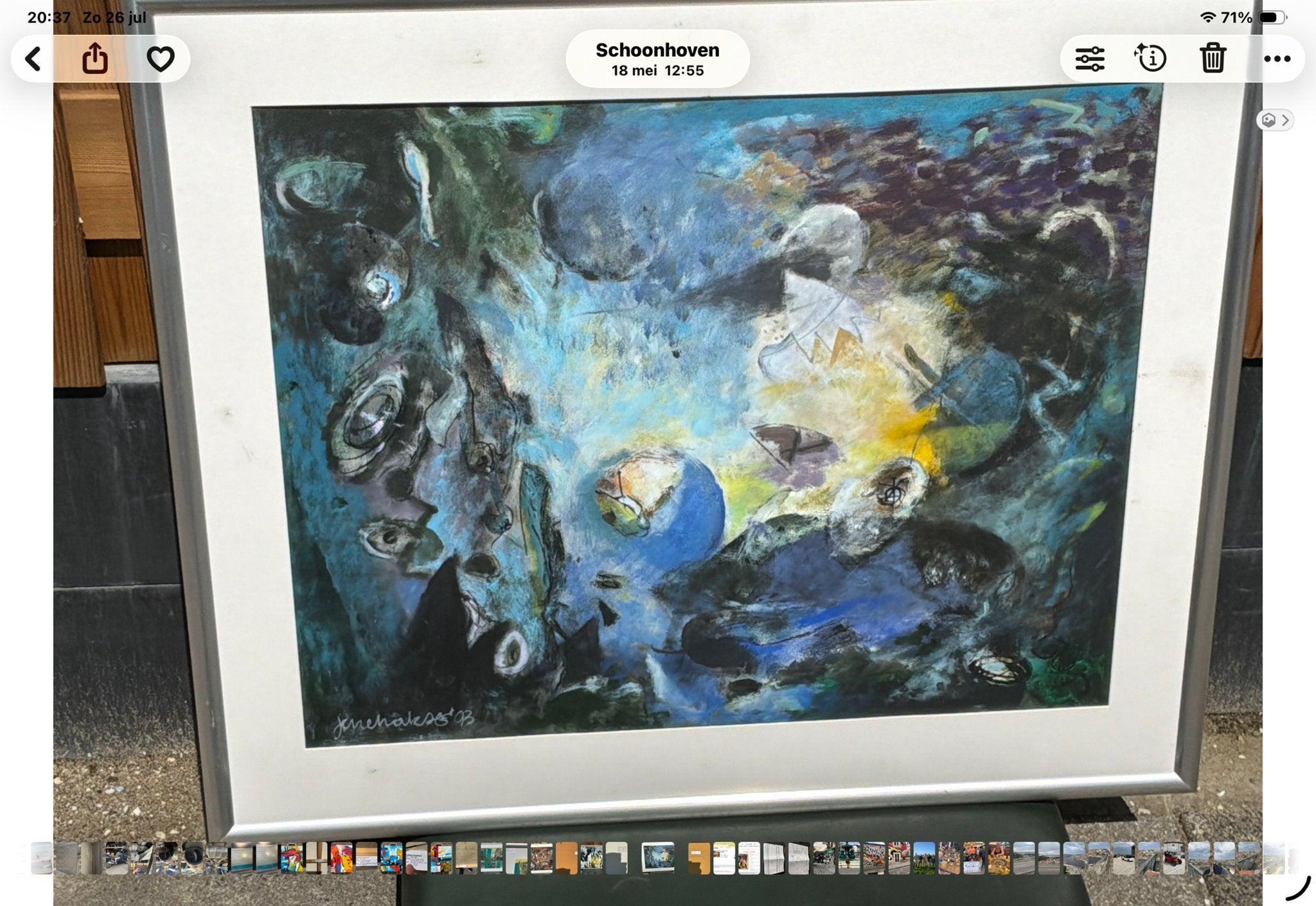Jerre Hakse - Twee Schilderijen (Gouache & Acryl), Ophalen