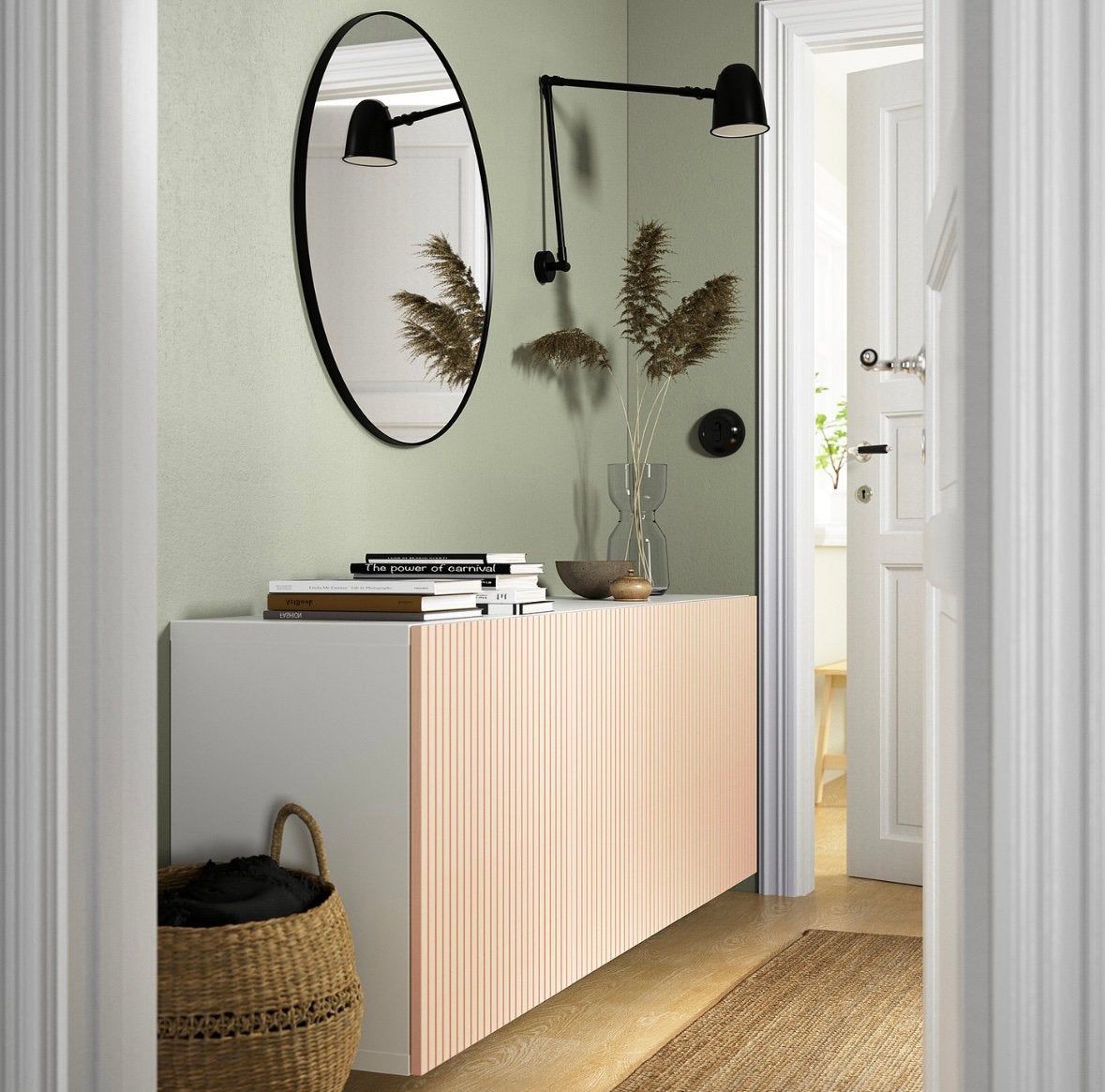 Ikea Besta element with bjorkoviken door, Ophalen, Zo goed als nieuw