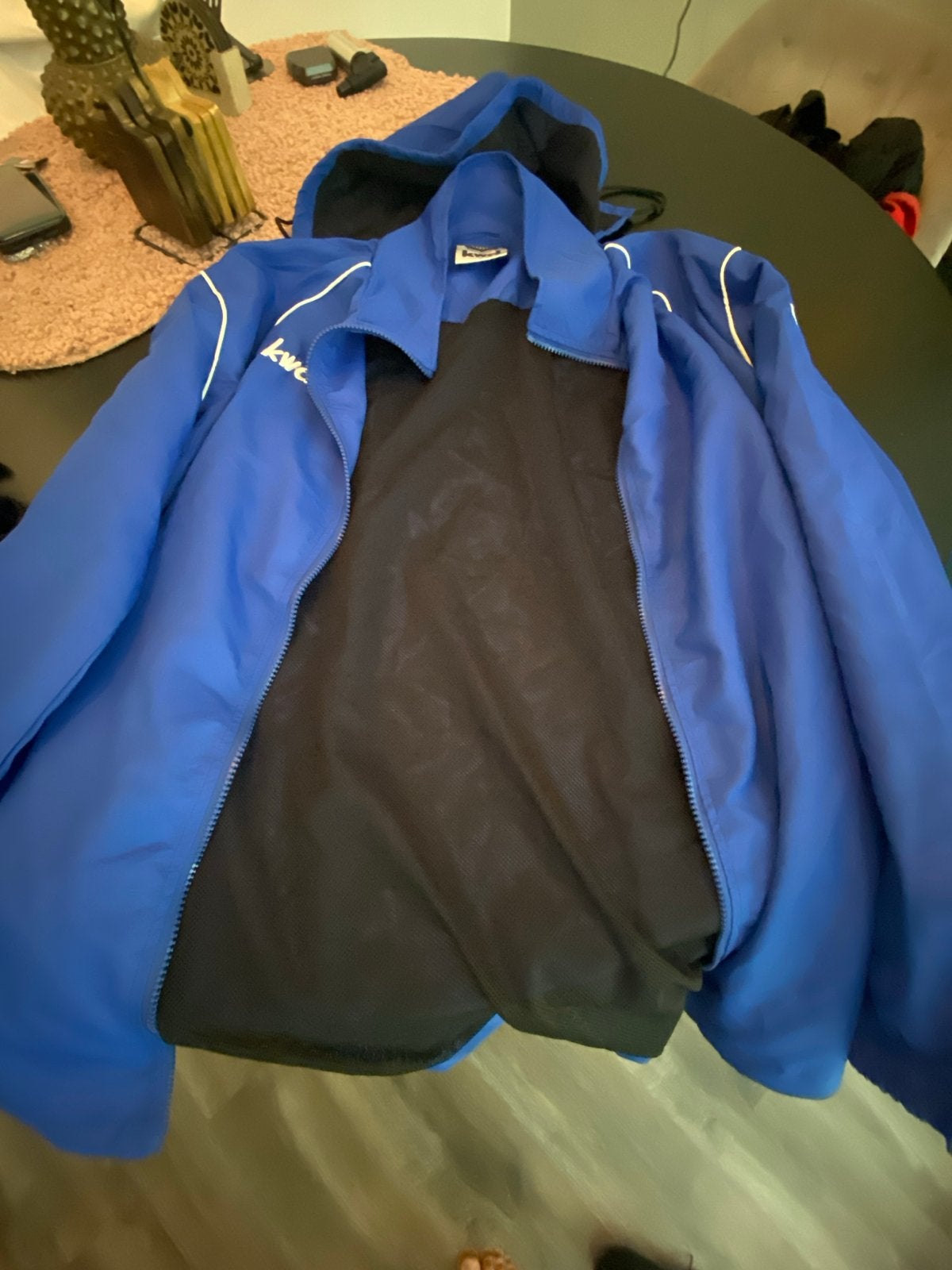 Blauwe KWD sportjas - Maat L, Ophalen, Gedragen, Maat 42/44 (L), Blauw