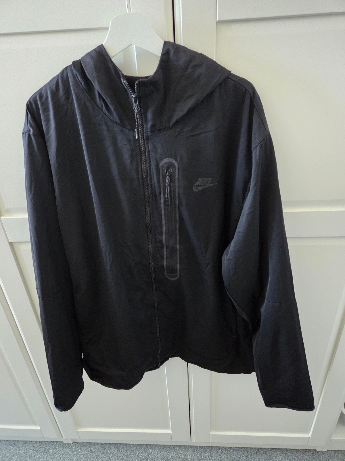 Nike Zwart Windjack - Maat XXL, Zwart, Nike, Overige maten, Ophalen of Verzenden