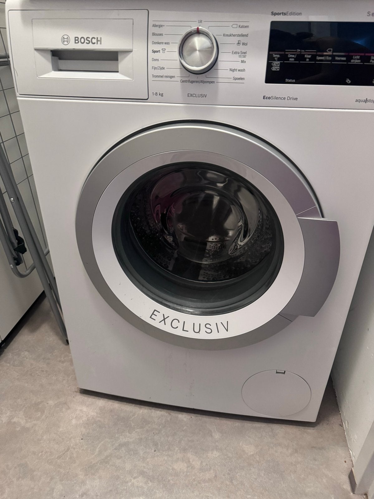 Bosch Wasmachine, Witgoed en Apparatuur, Wasmachines, Gebruikt, Voorlader, 6 tot 8 kg, 85 tot 90 cm, 1200 tot 1600 toeren, Kort programma