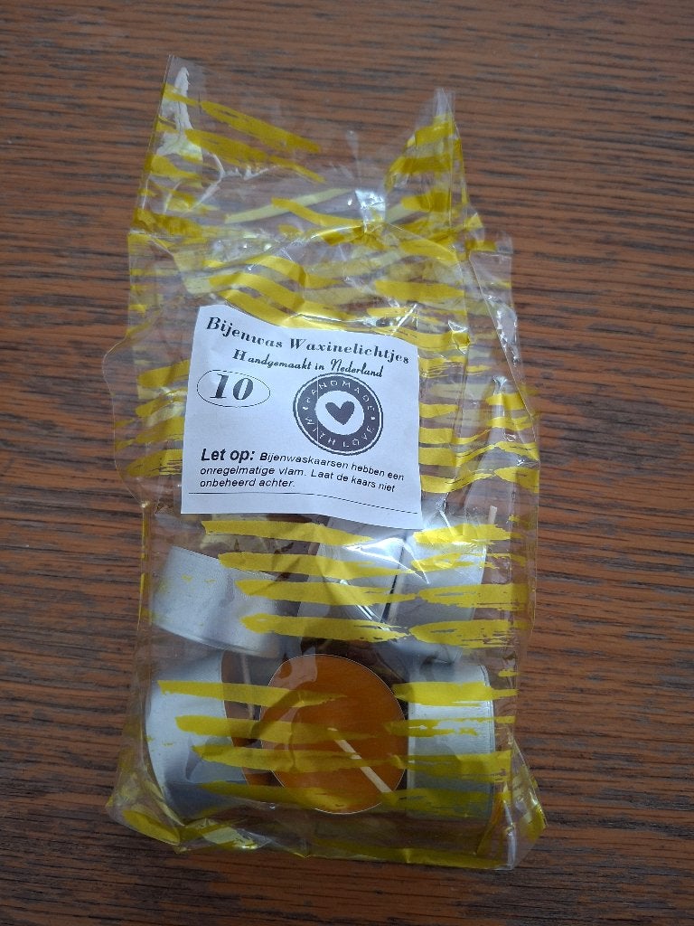 bijen wax waxine lichtjes thee lichtjes 8 stuks, Ophalen of Verzenden, Nieuw, Overige typen