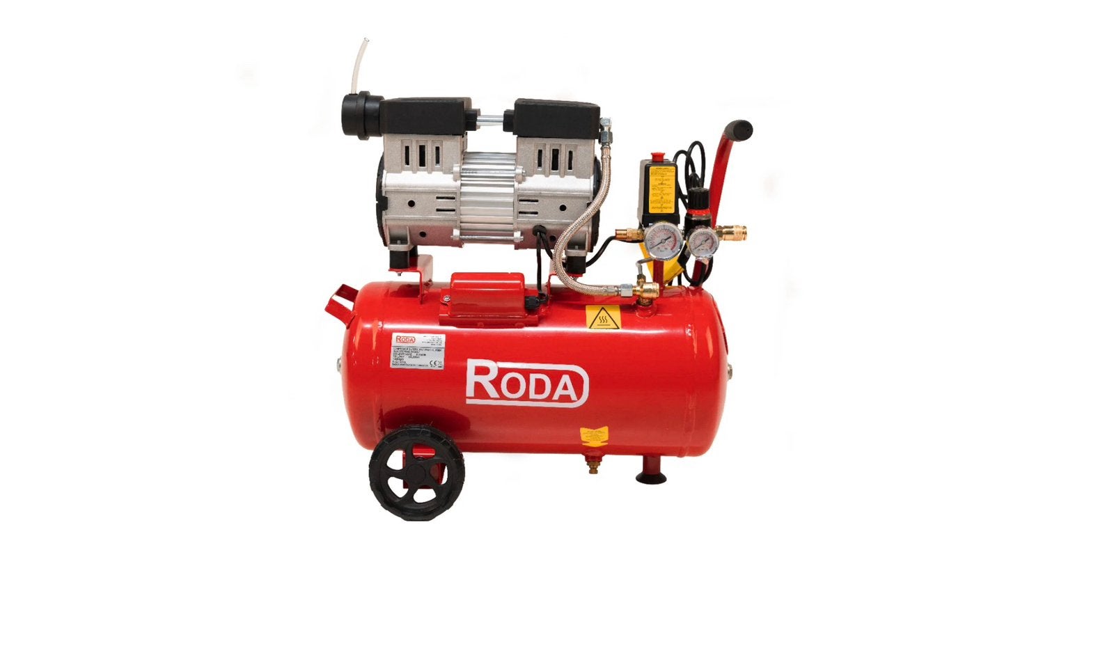 Compressor 24 liter super silent nieuw, Ophalen, 6 tot 10 bar, Nieuw, Minder dan 200 liter/min