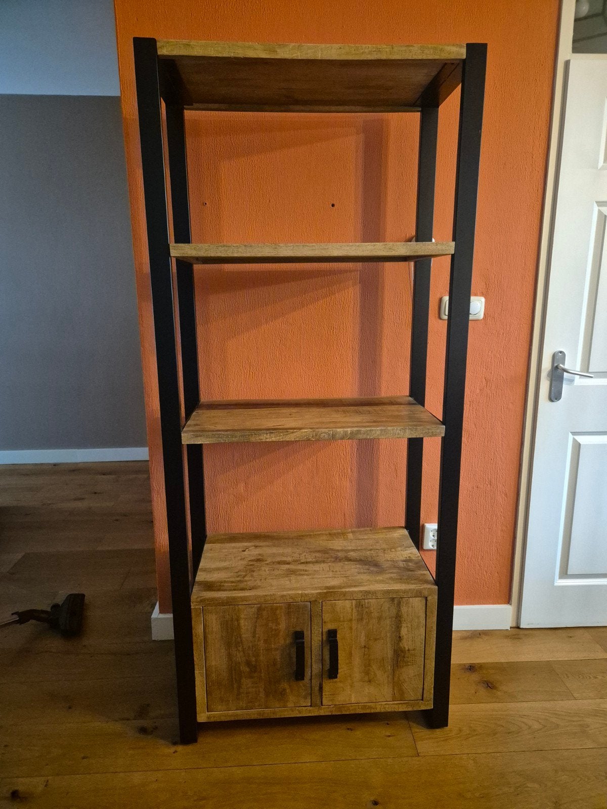 Mooie mango houten kast 185x80x40 cm, Huis en Inrichting, Kasten | Boekenkasten, Industrieel, Modern, 50 tot 100 cm, 150 tot 200 cm