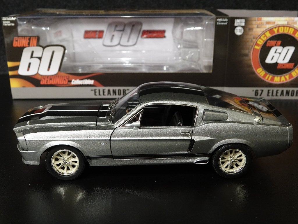 Greenlight 1:18 '67 Shelby Mustang Eleanor Gone in 60 second, Hobby en Vrije tijd, Overige merken, Auto, Onbekend, Nieuw