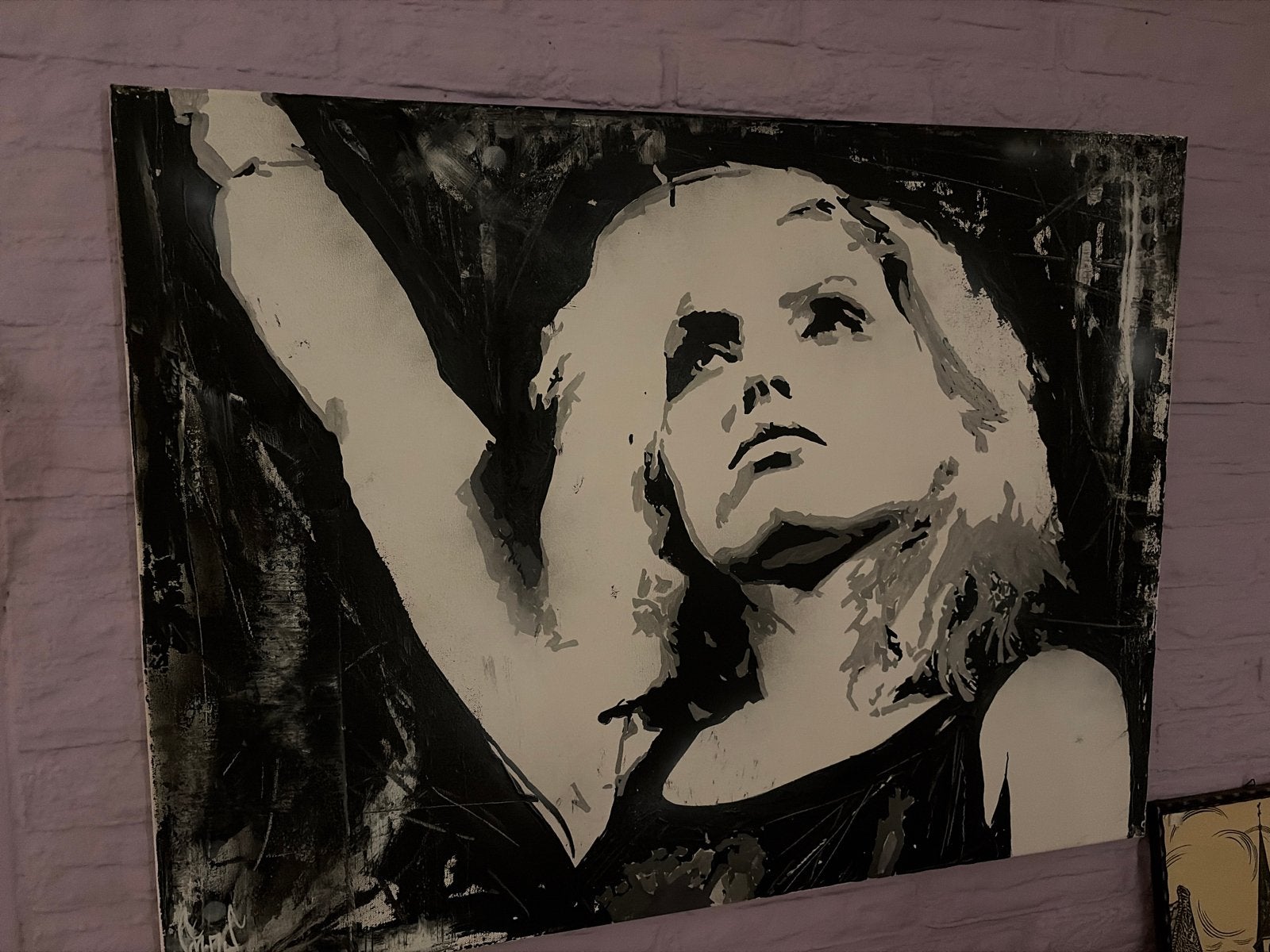 Schilderij Vincent Mink - Debbie Harry (Blondie), Antiek en Kunst, Acrylverf, Ophalen of Verzenden, Gesigneerd, Portret